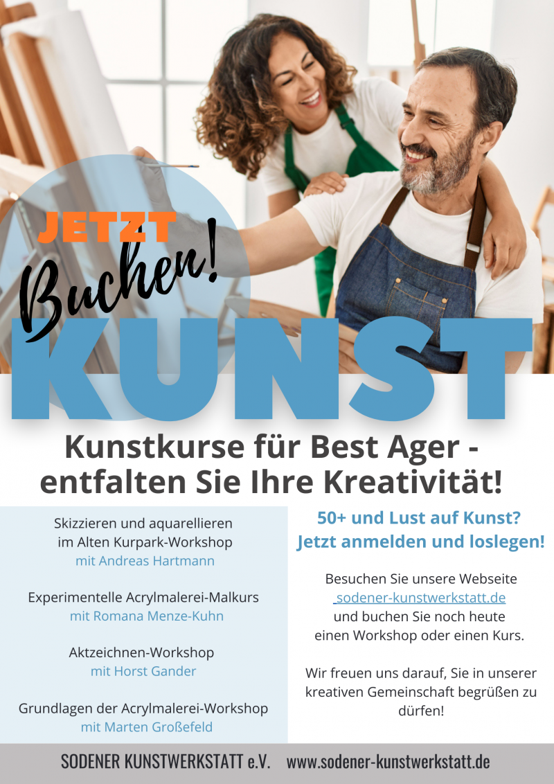 Mehr über den Artikel erfahren Kunst­kur­se für Best Ager – ent­fal­ten Sie Ihre Kreativität&nbsp;!